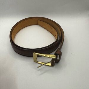 genuine Italian leather belt with a size 40/100 solid brass buckle